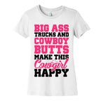 Big Ass Trucks and Cowboy Butts Women's Cotton Tee