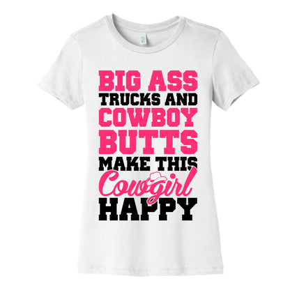 Big Ass Trucks and Cowboy Butts Women's Cotton Tee