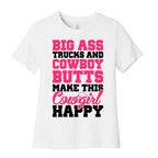 Big Ass Trucks and Cowboy Butts Women's Cotton Tee