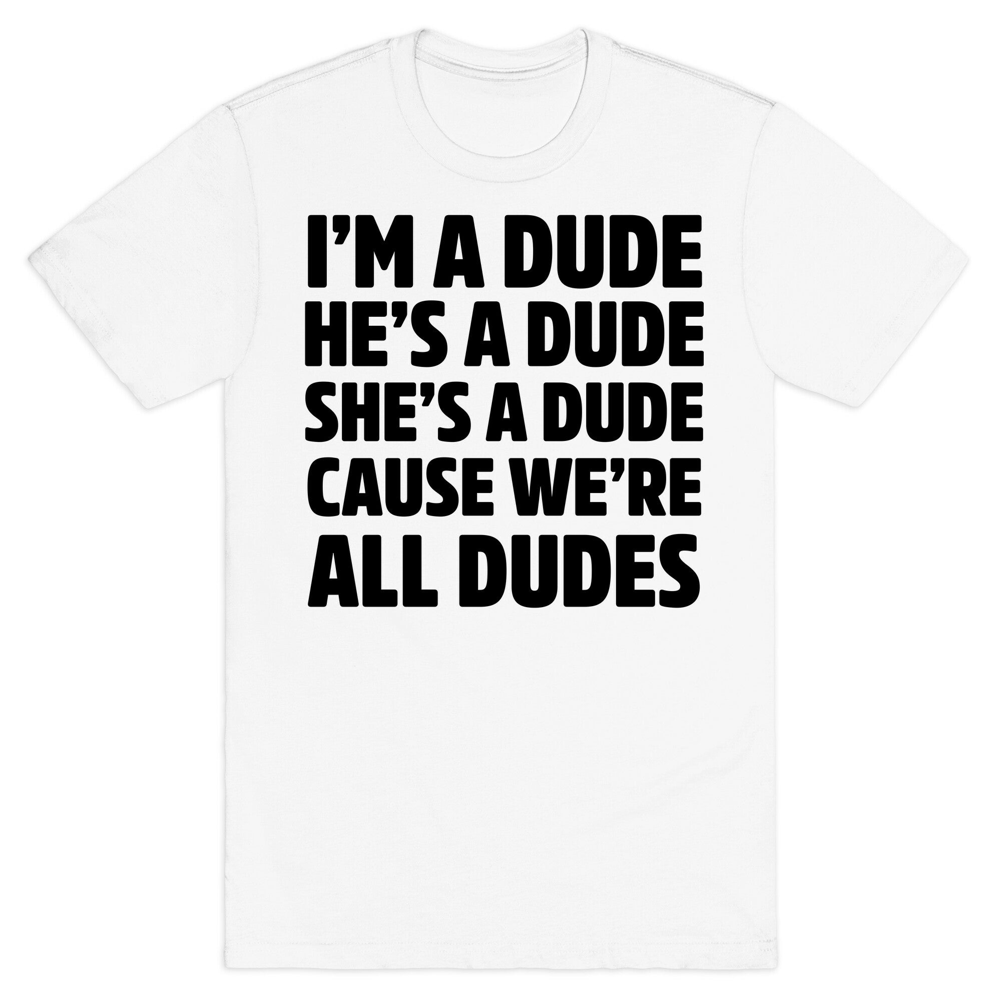 I'm a Dude, He's a Dude, She's a Dude T-Shirt