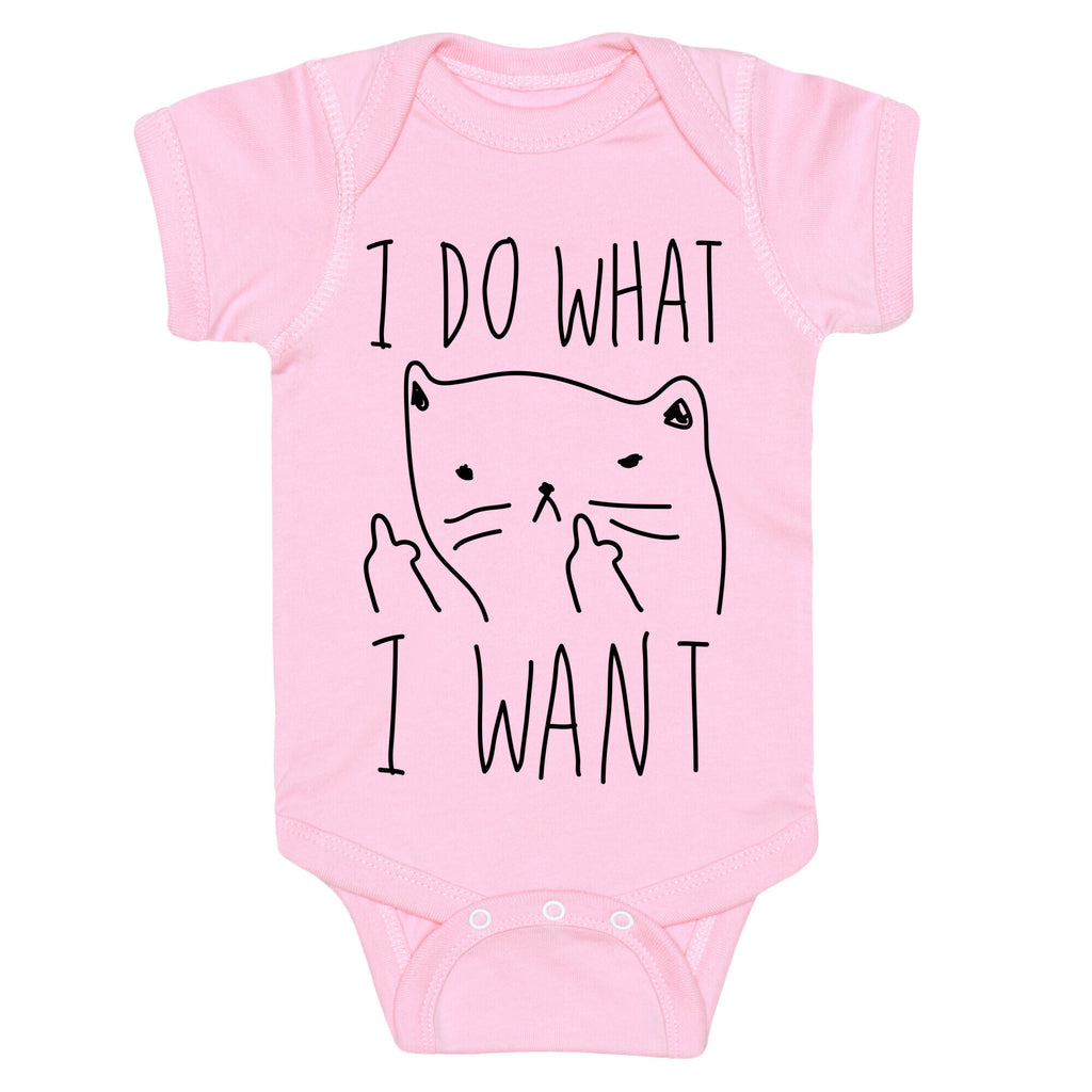 I Do What I Want Cat Baby One Piece