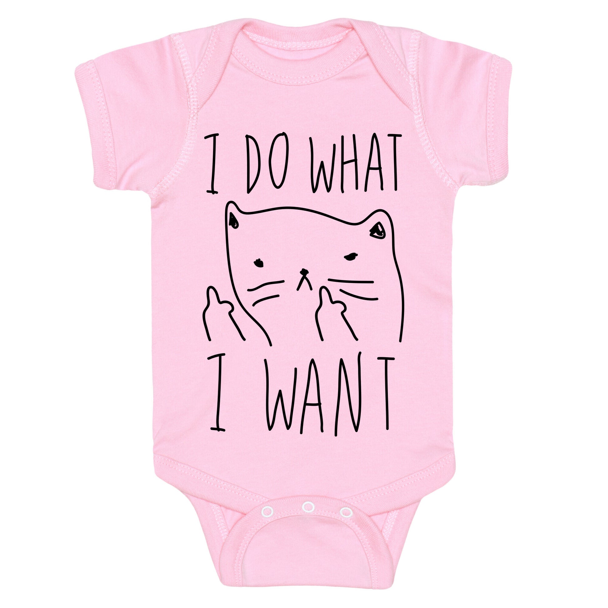 I Do What I Want Cat Baby One Piece