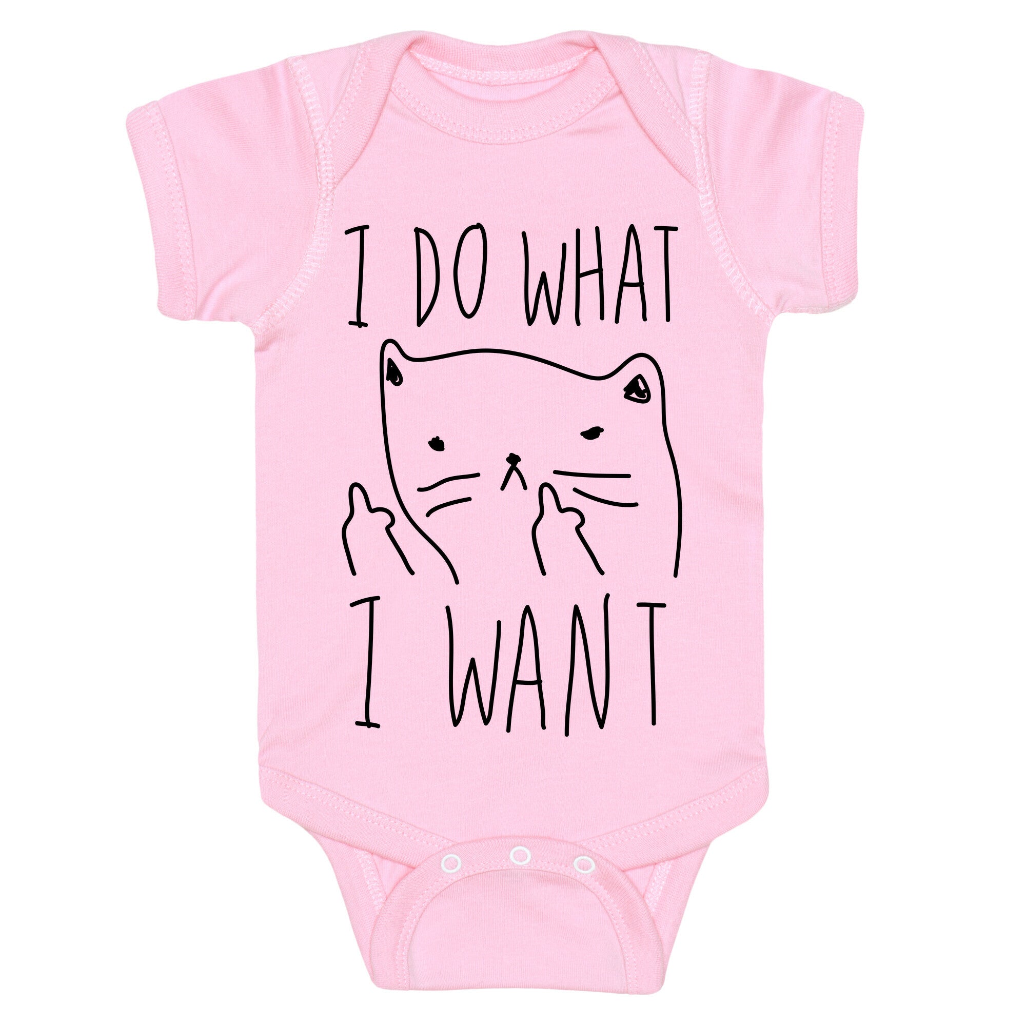 I Do What I Want Cat Baby One Piece