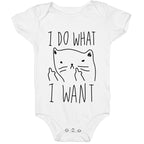 I Do What I Want Cat Baby One Piece