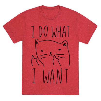 I Do What I Want Cat Unisex Triblend Tee