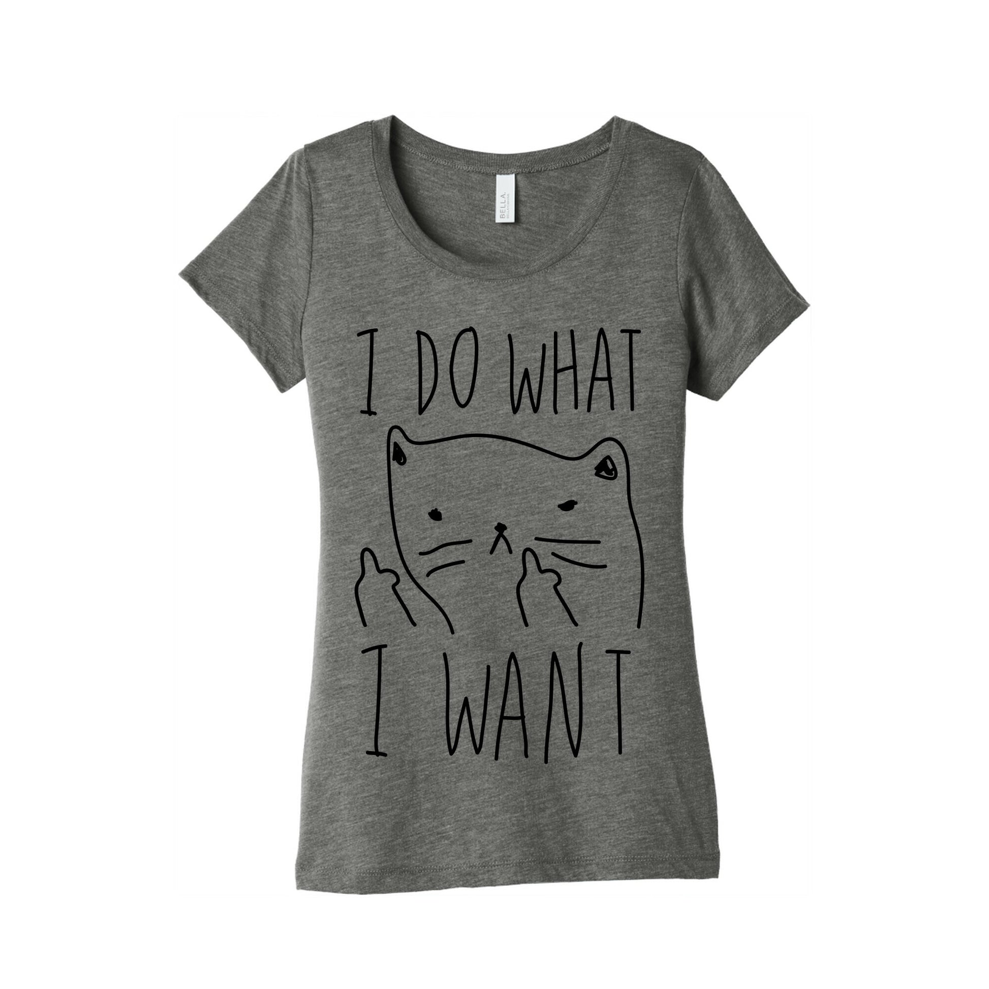 I Do What I Want Cat Women's Triblend Tee