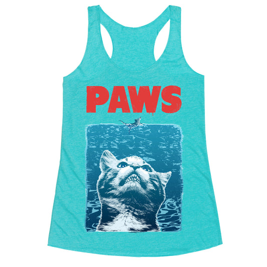 PAWS (Vintage Parody) Racerback Tank