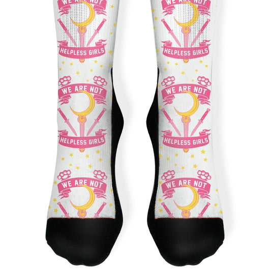 We Are Not Helpless Girls Pink Socks