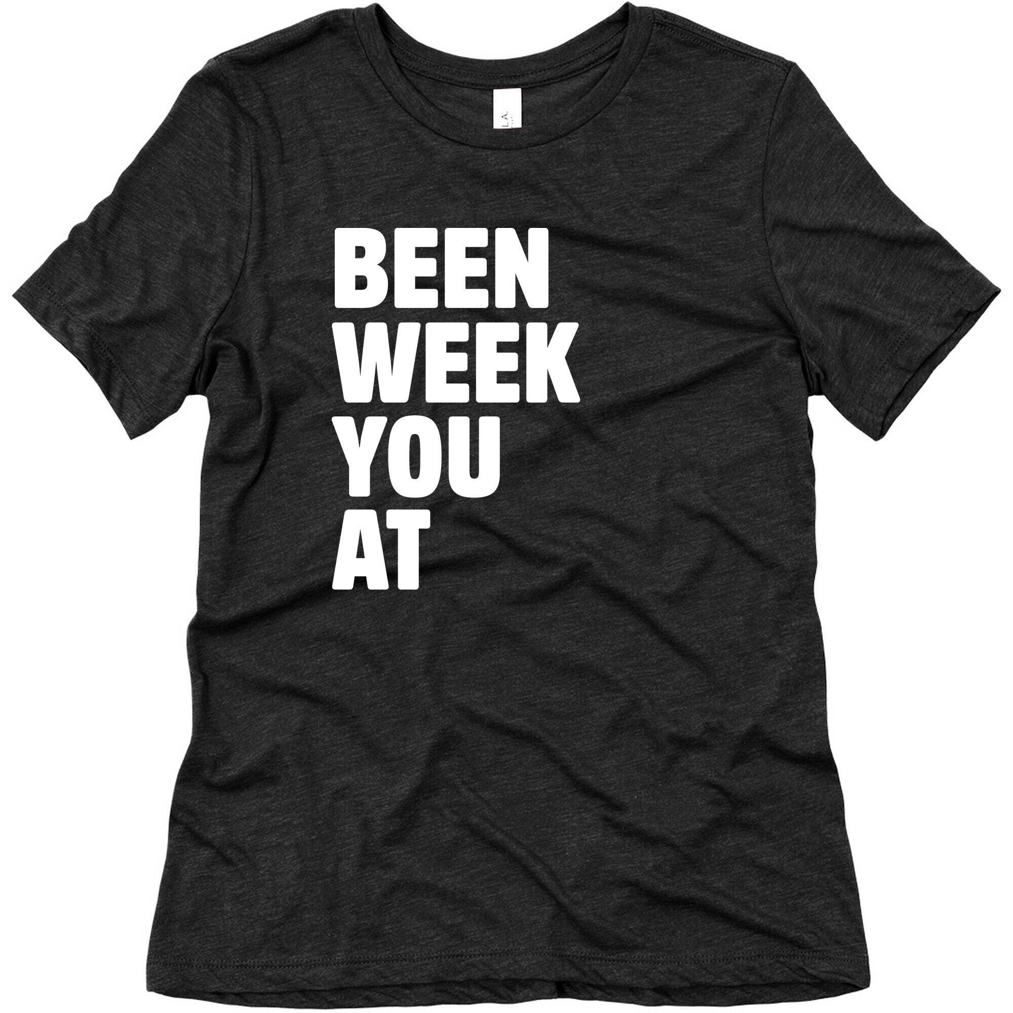 One Week Pair 2 White Print Women's Triblend Tee
