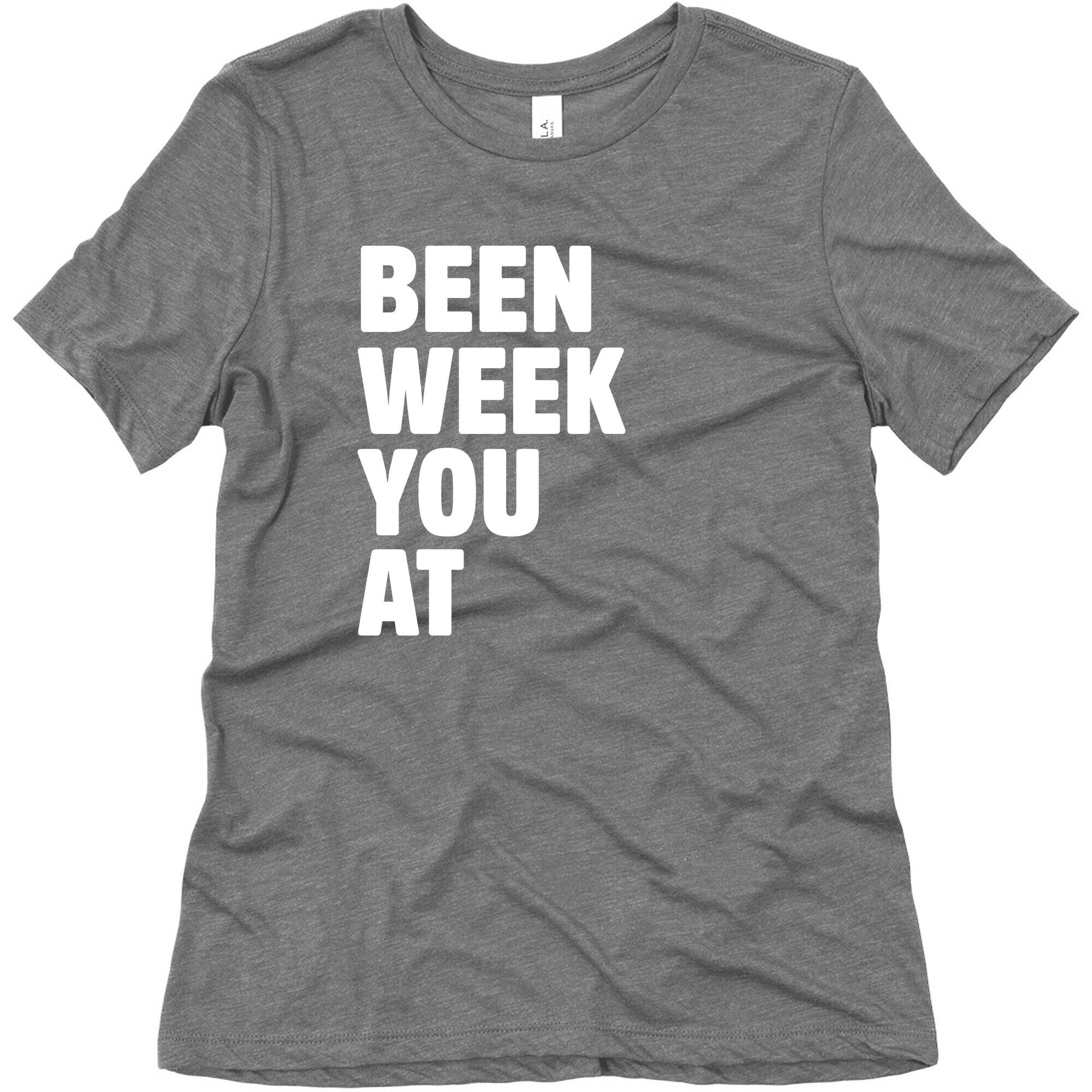 One Week Pair 2 White Print Women's Triblend Tee
