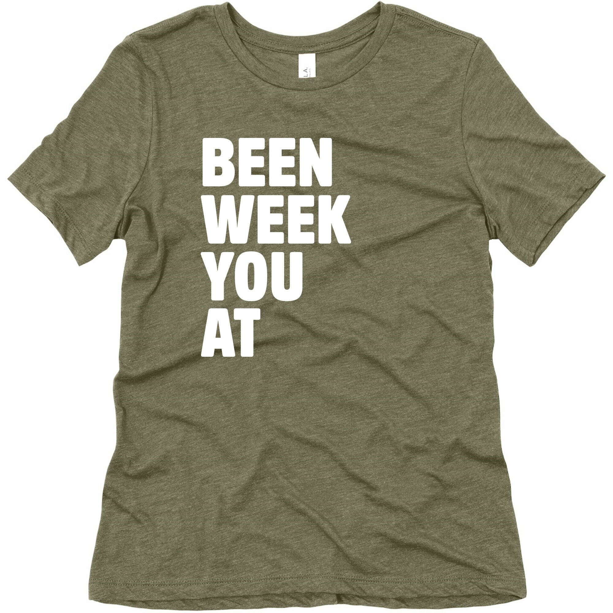 One Week Pair 2 White Print Women's Triblend Tee