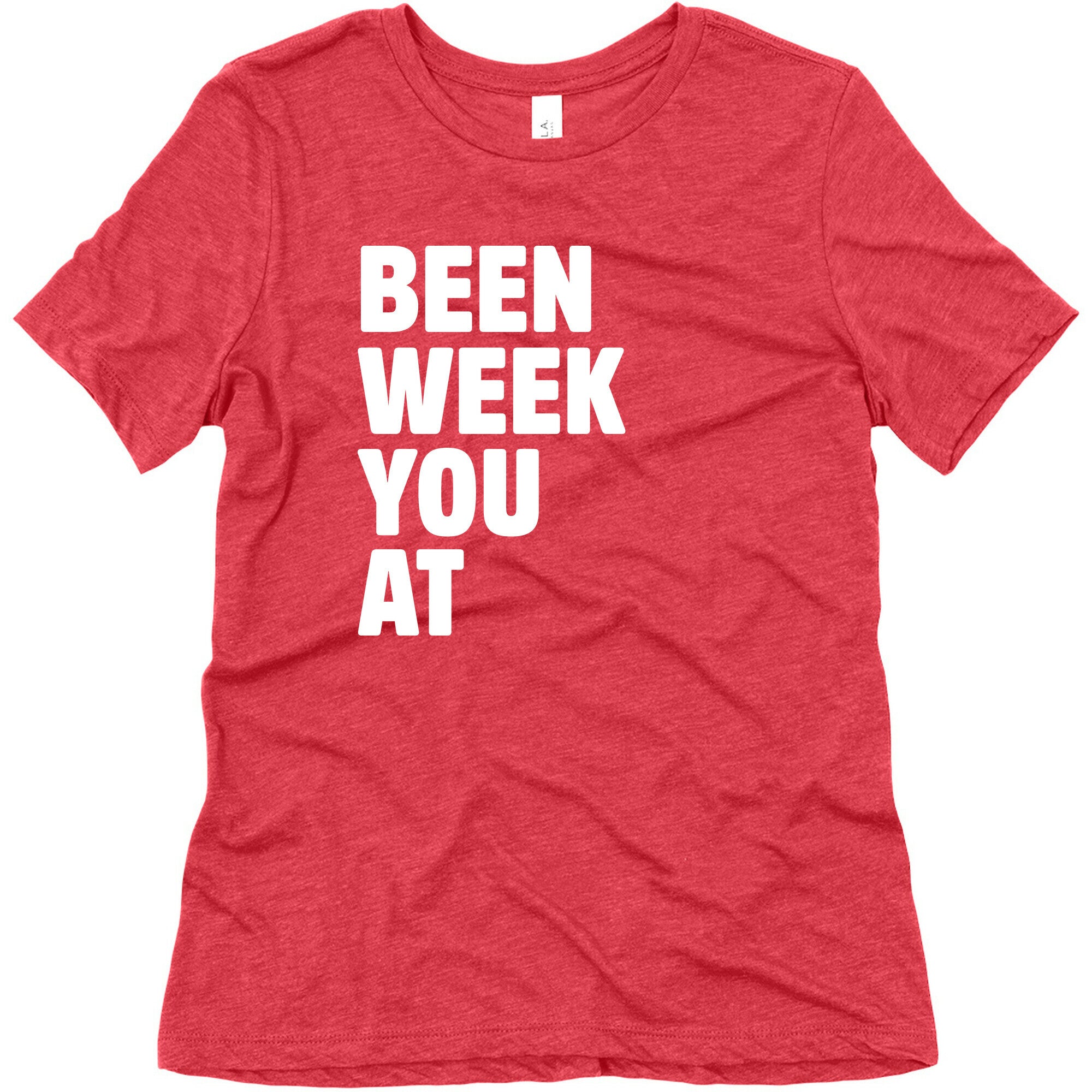 One Week Pair 2 White Print Women's Triblend Tee