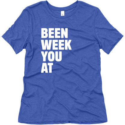 One Week Pair 2 White Print Women's Triblend Tee