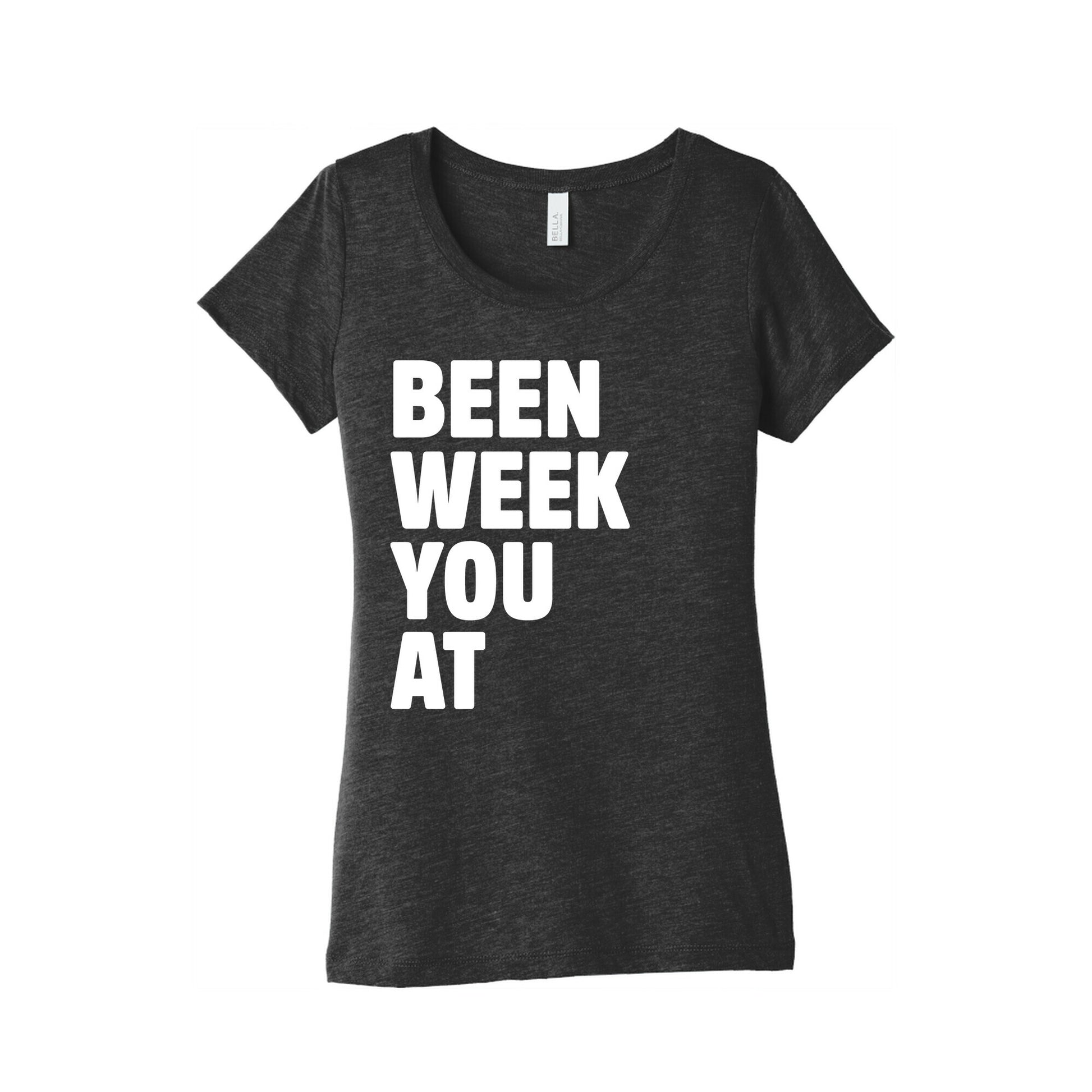 One Week Pair 2 White Print Women's Triblend Tee