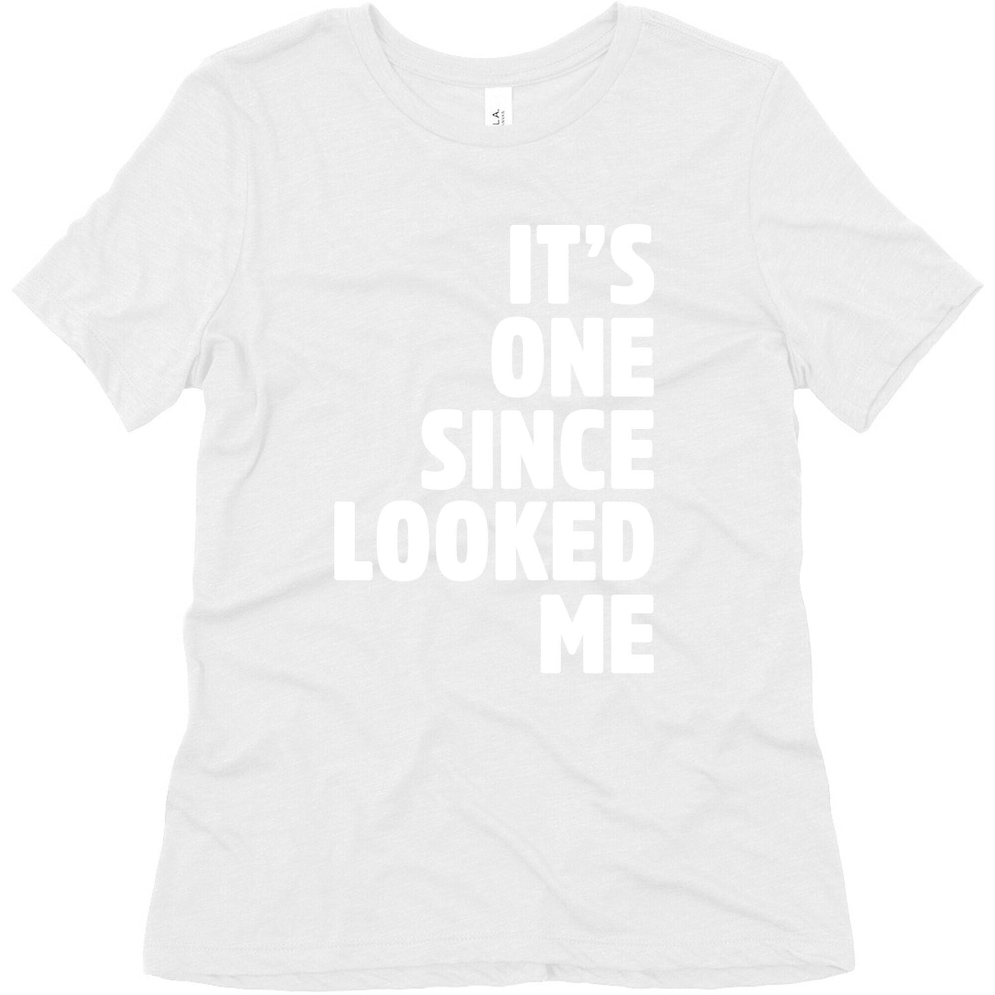 One Week Pair 1 White Print Women's Triblend Tee