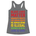 Black Lives Matter List Racerback Tank