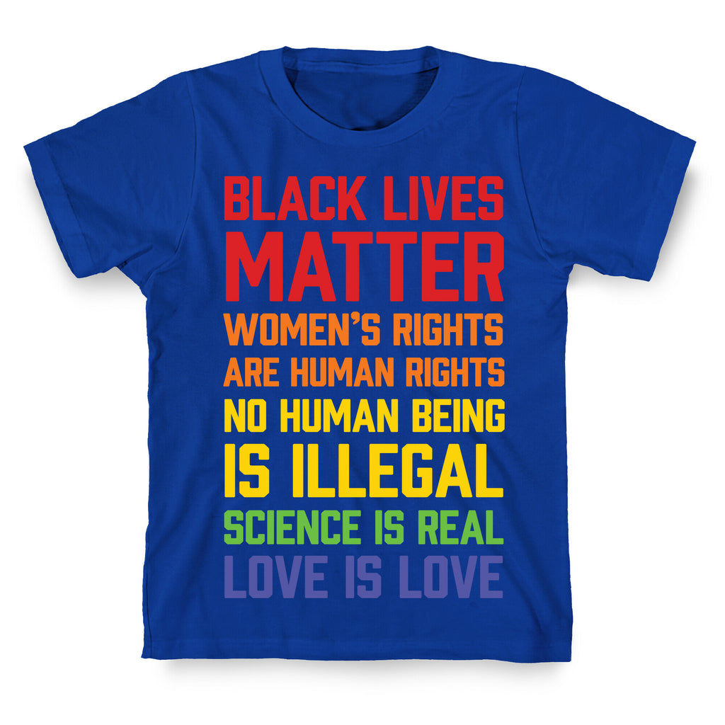 Black Lives Matter List T-Shirt