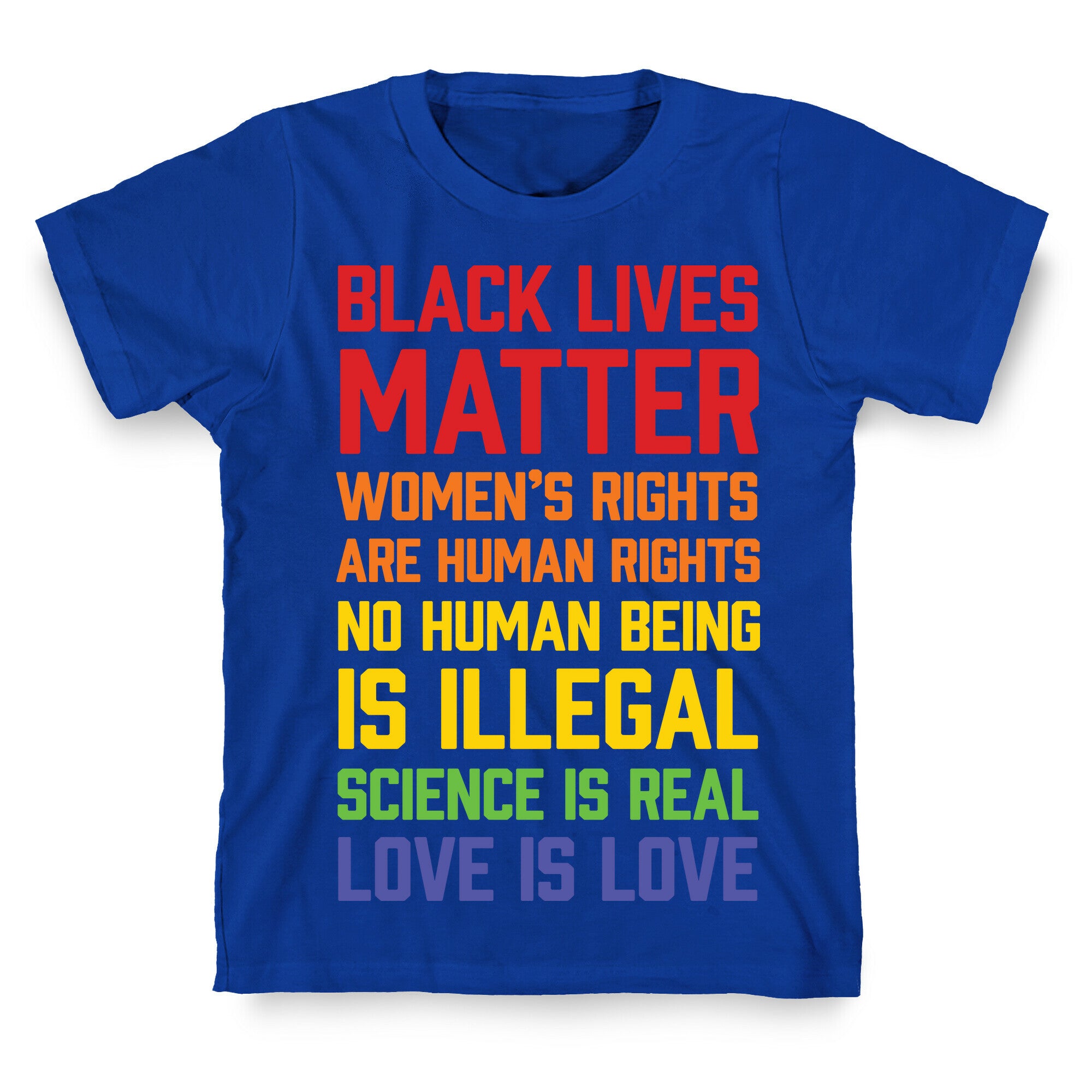 Black Lives Matter List T-Shirt