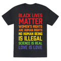 Black Lives Matter List Unisex Triblend Tee