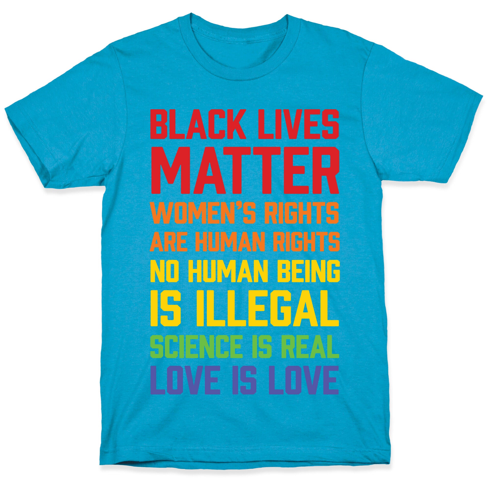 Black Lives Matter List Unisex Triblend Tee