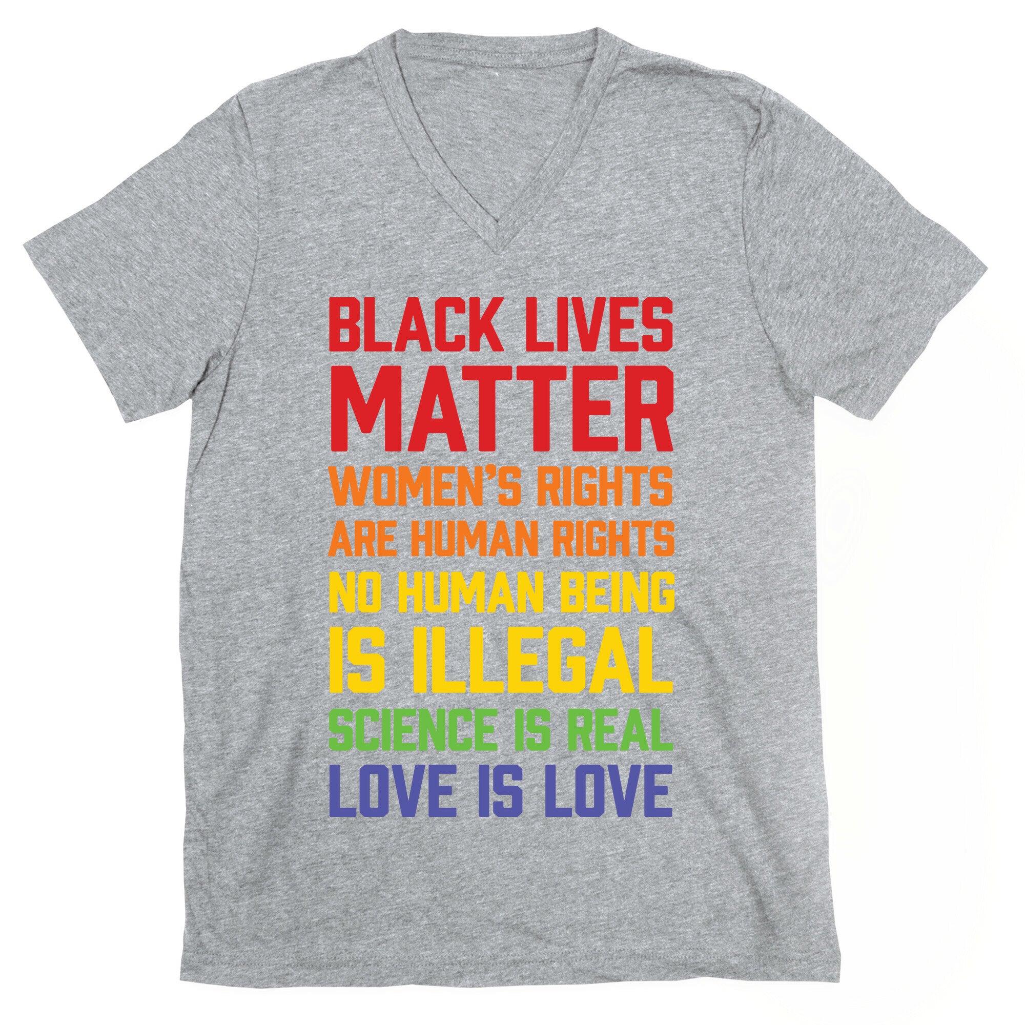 Black Lives Matter List V-Neck