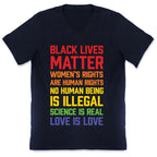 Black Lives Matter List V-Neck