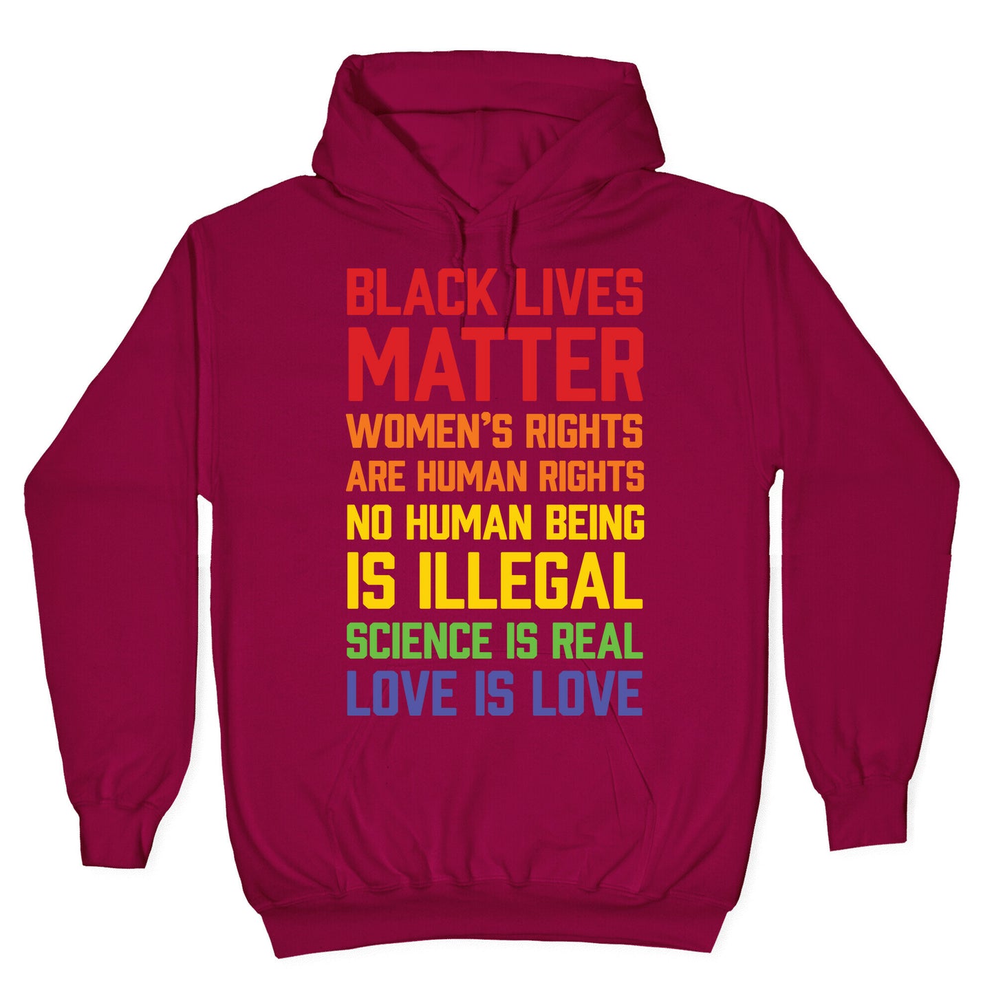 Black Lives Matter List Hoodie