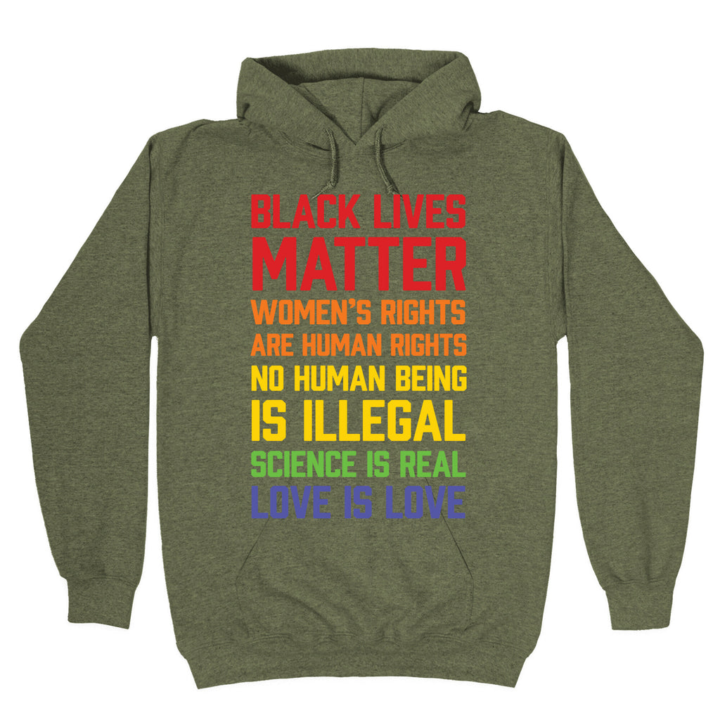 Black Lives Matter List Hoodie