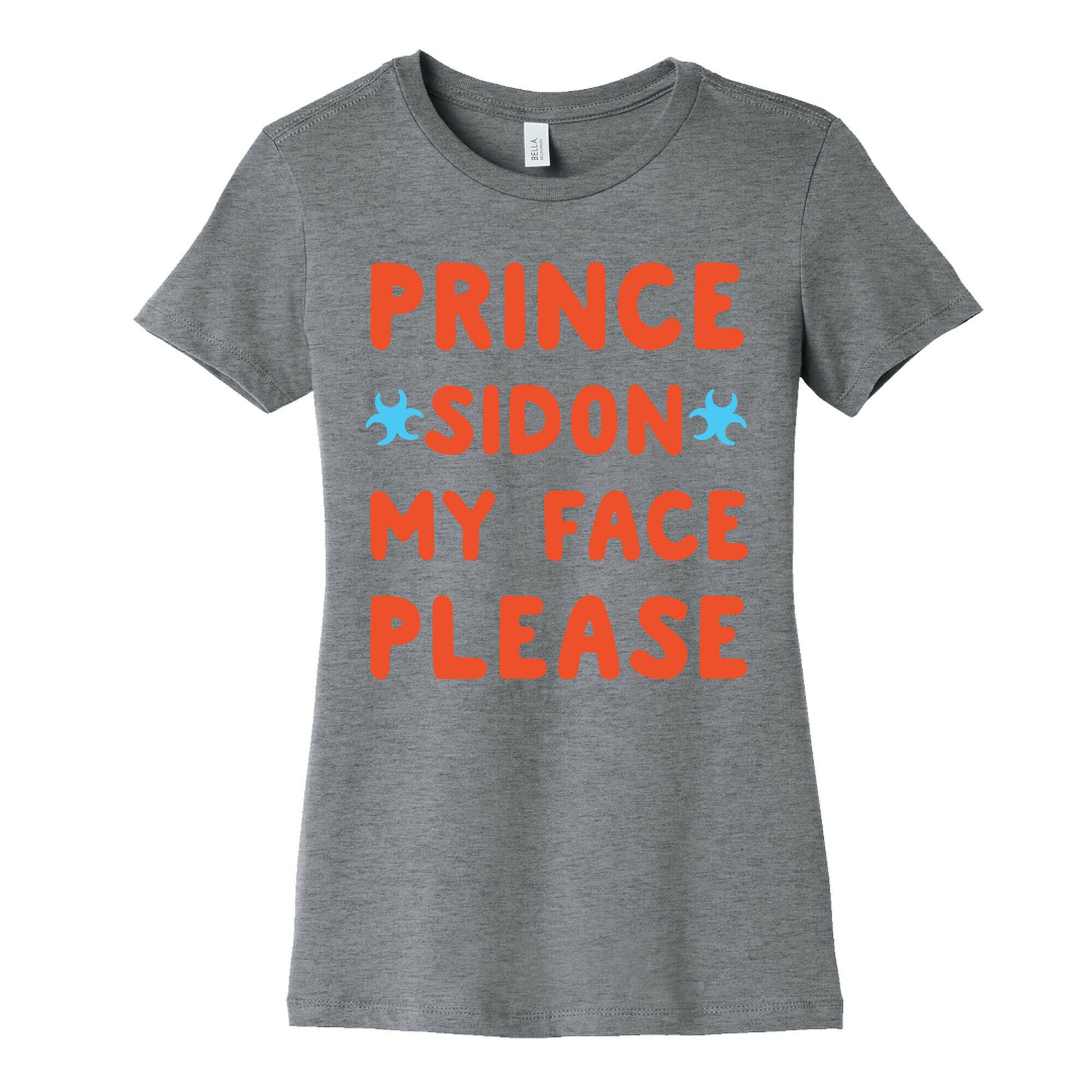 Prince Sidon My Face Please Parody White Print Women's Cotton Tee