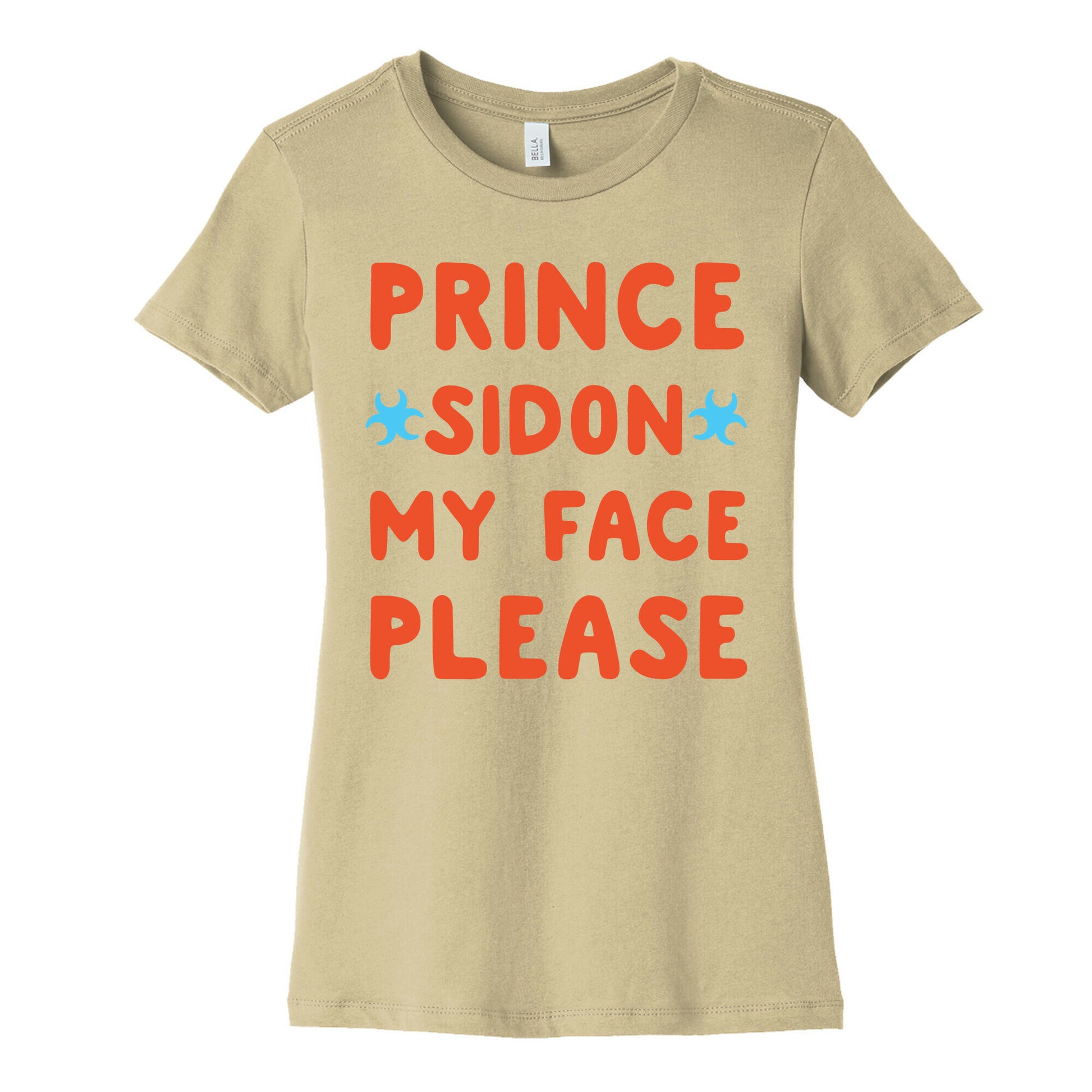 Prince Sidon My Face Please Parody White Print Women's Cotton Tee