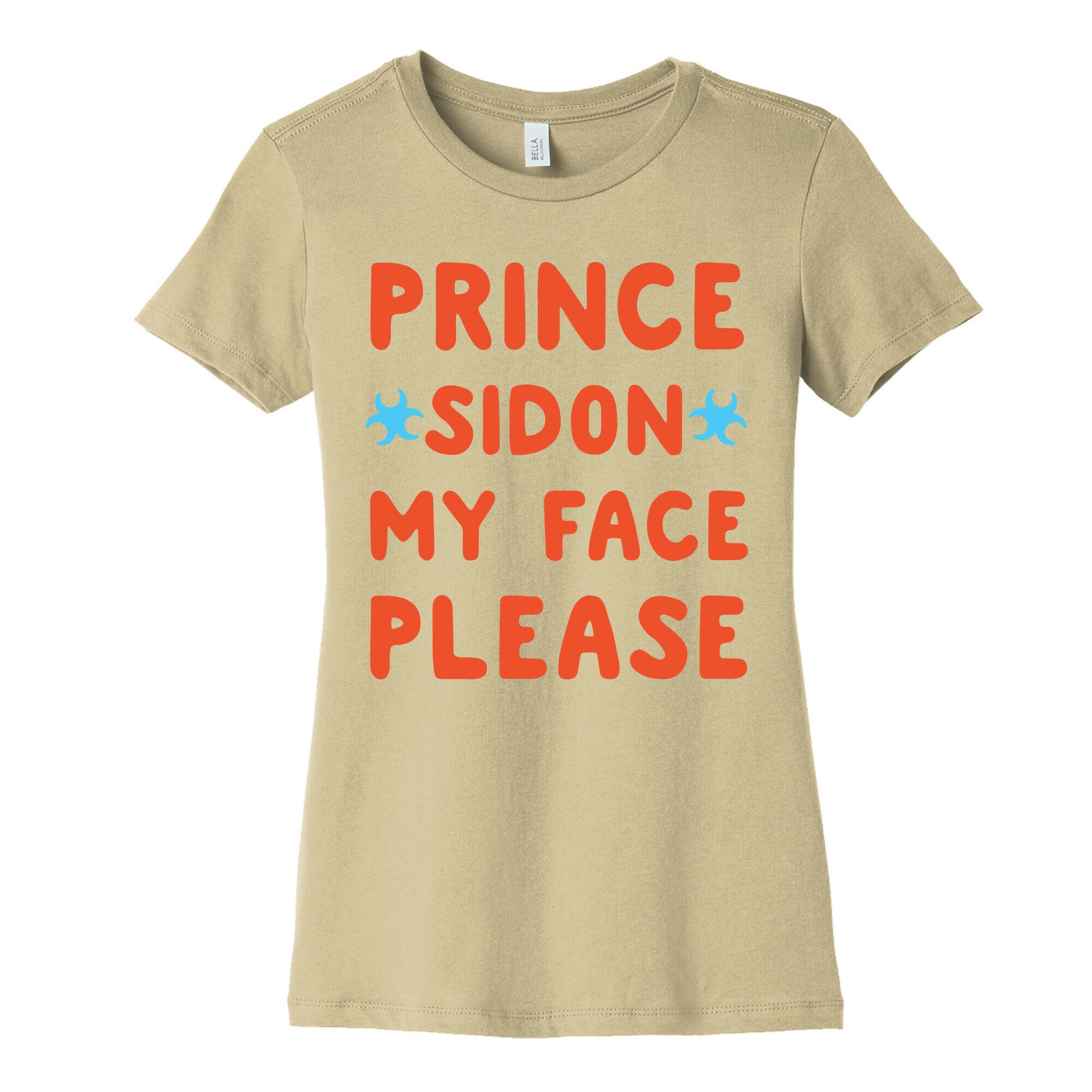 Prince Sidon My Face Please Parody White Print Women's Cotton Tee