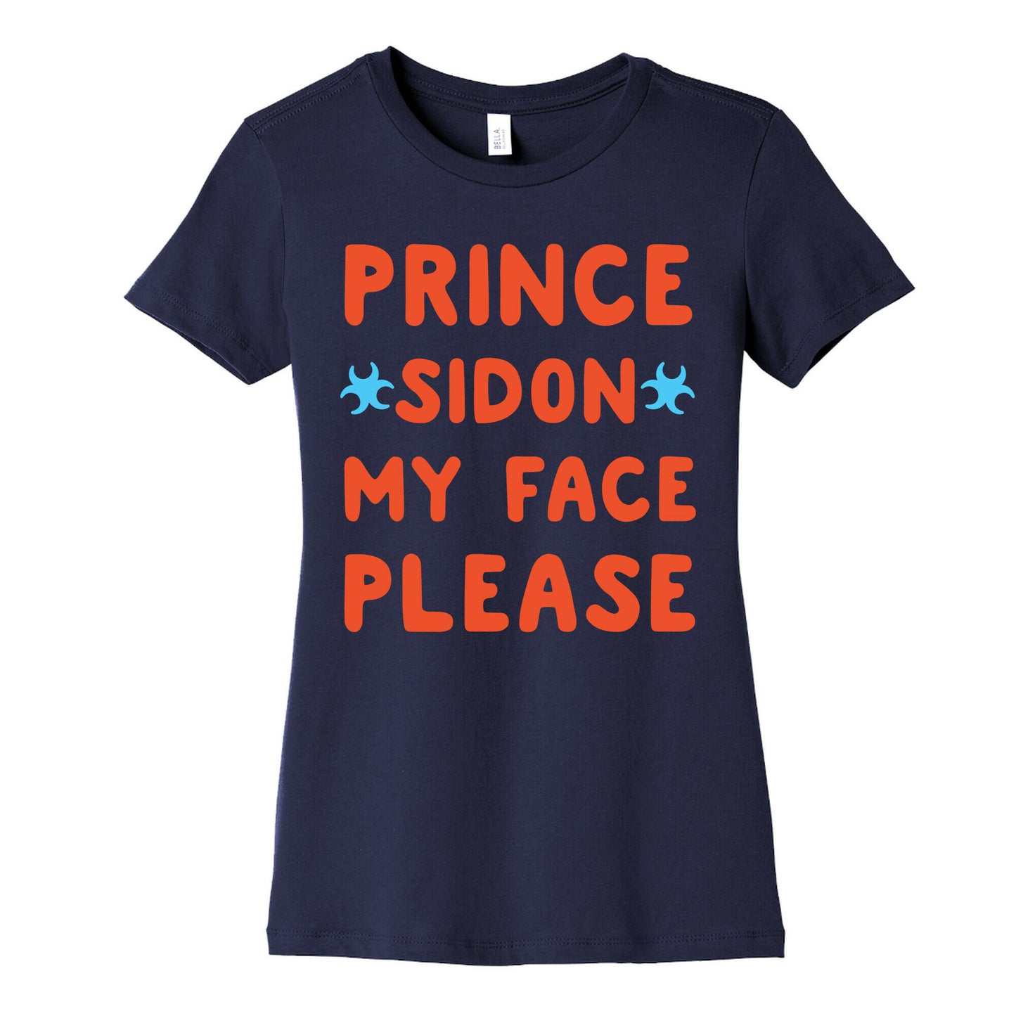 Prince Sidon My Face Please Parody White Print Women's Cotton Tee