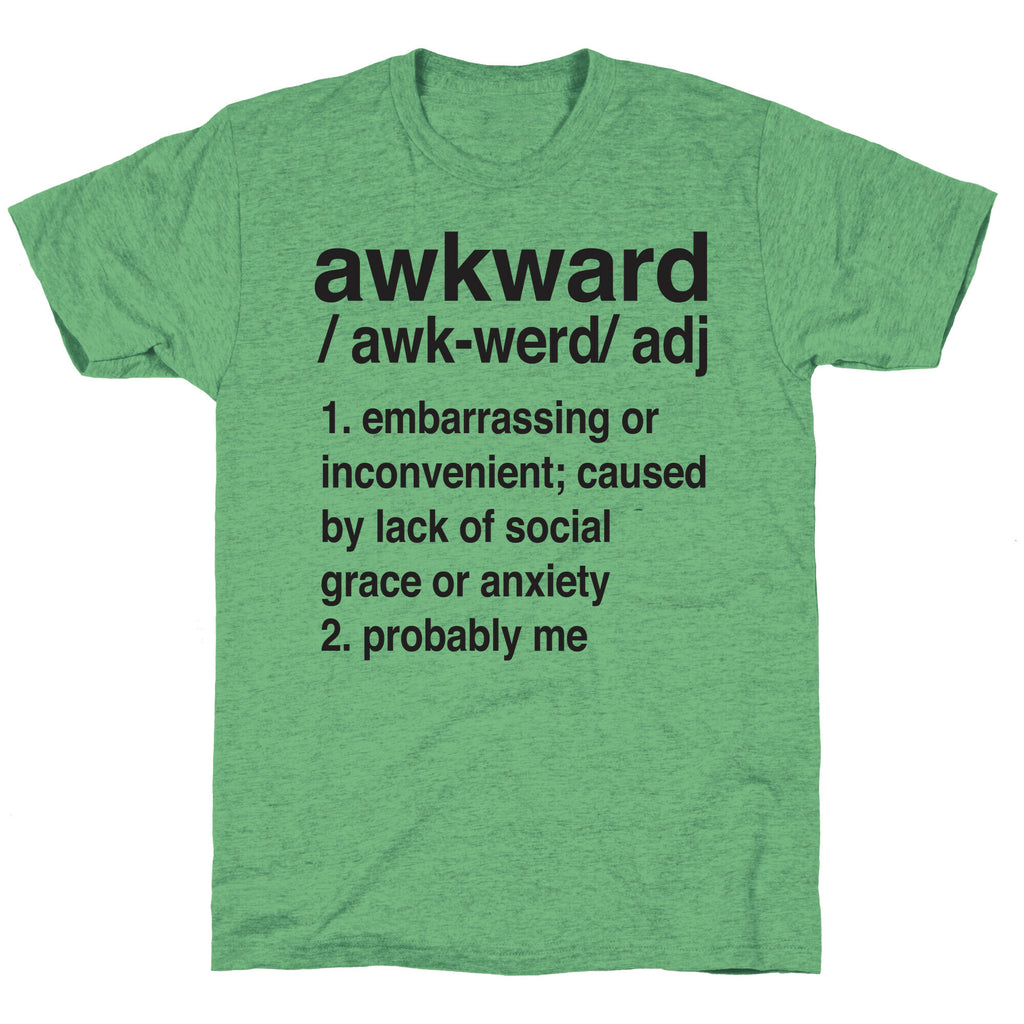 Awkward Definition Unisex Triblend Tee