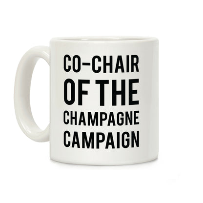 Champagne Campaign Black Coffee Mug