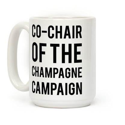 Champagne Campaign Black Coffee Mug