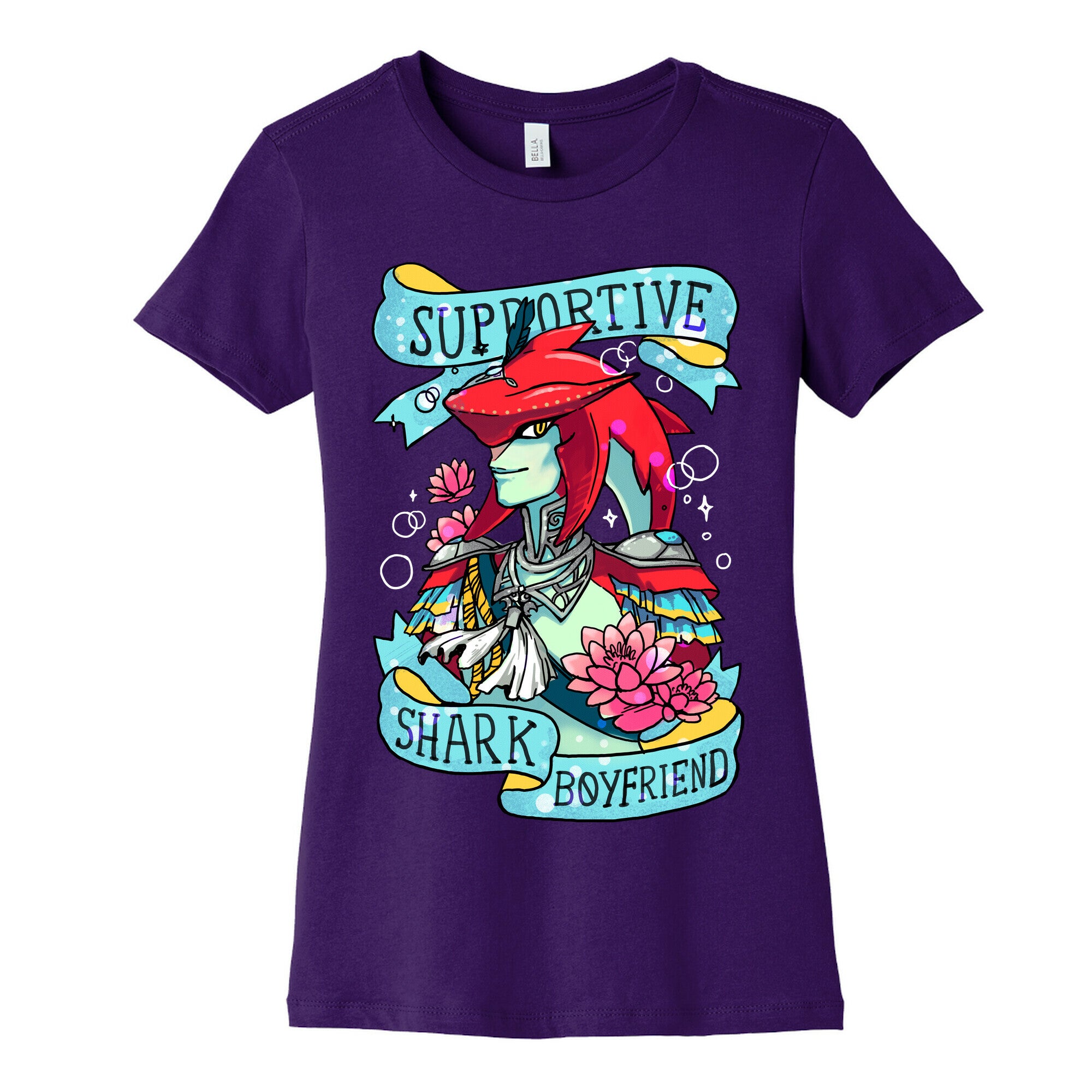 Prince Sidon: Supportive Shark Boyfriend Women's Cotton Tee
