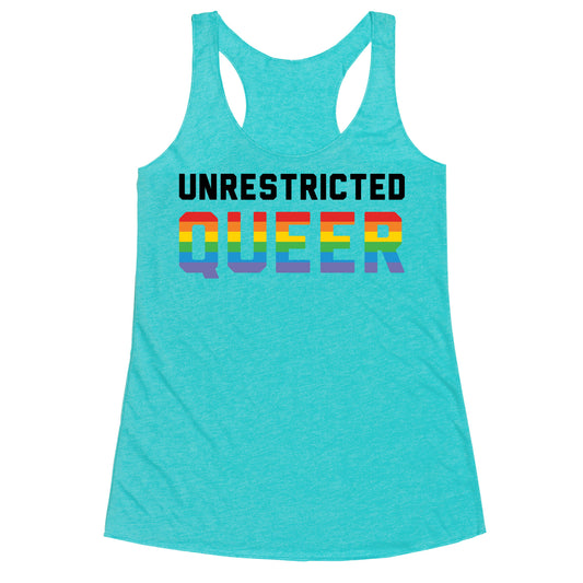 Unrestricted Queer Racerback Tank