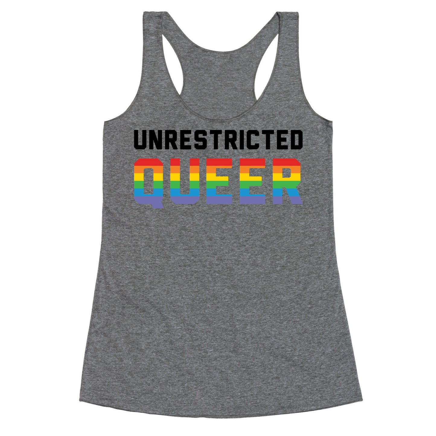 Unrestricted Queer Racerback Tank
