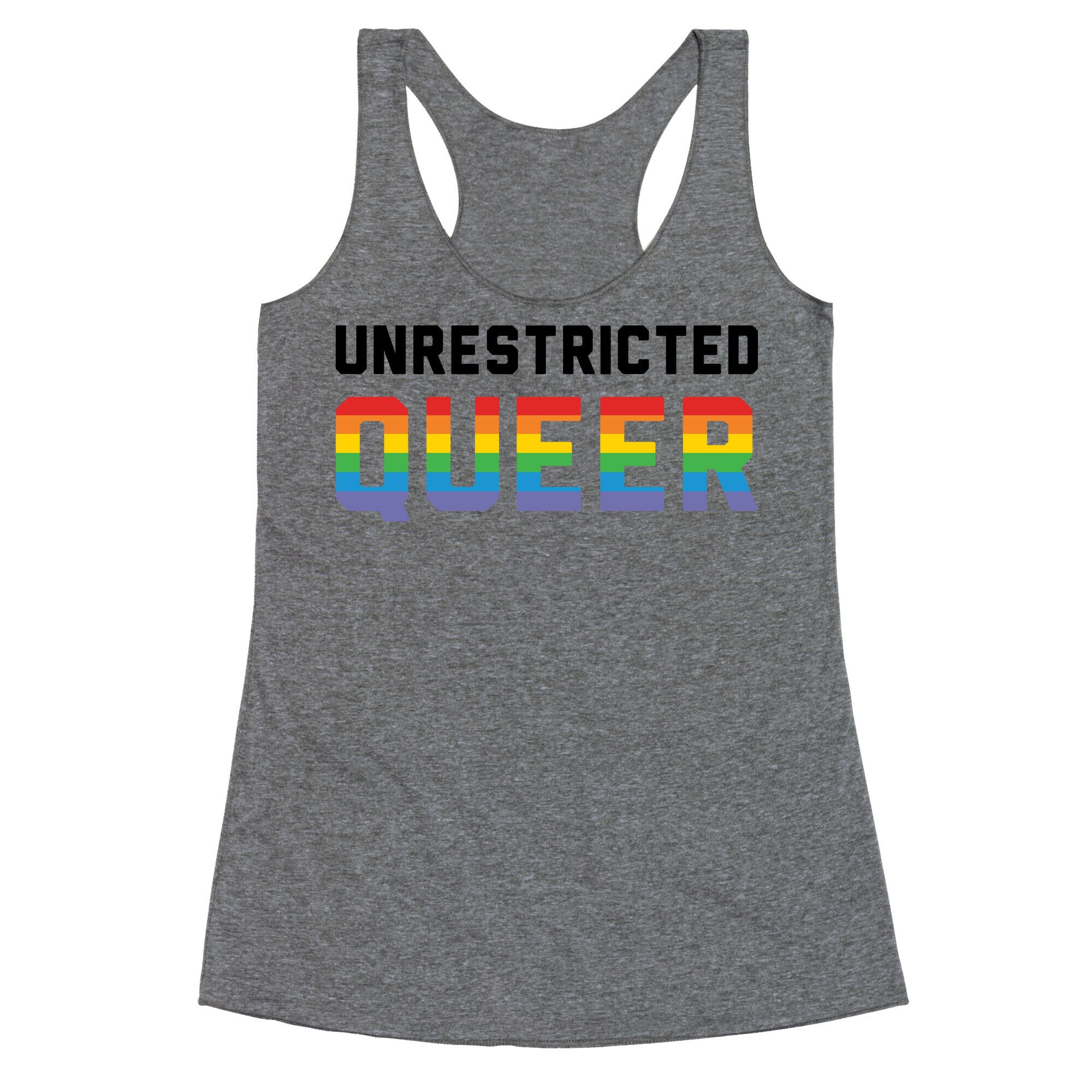 Unrestricted Queer Racerback Tank