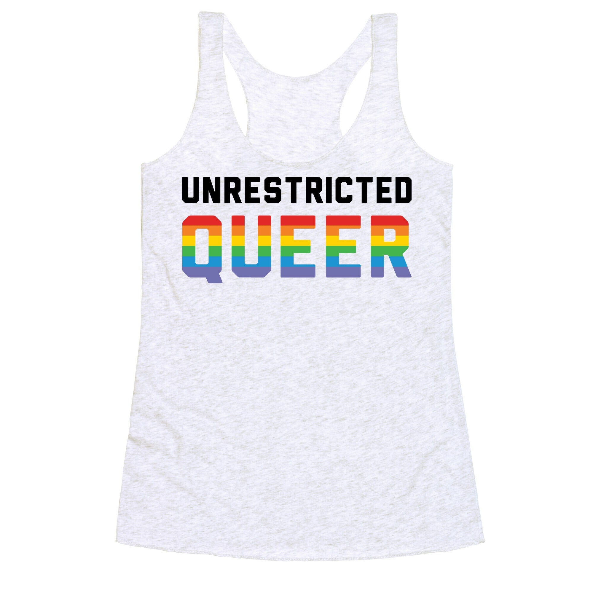 Unrestricted Queer Racerback Tank