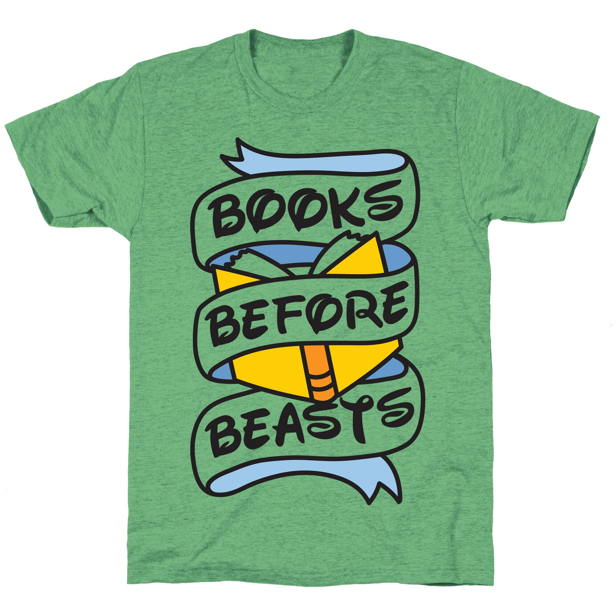 Books Before Beasts Unisex Triblend Tee