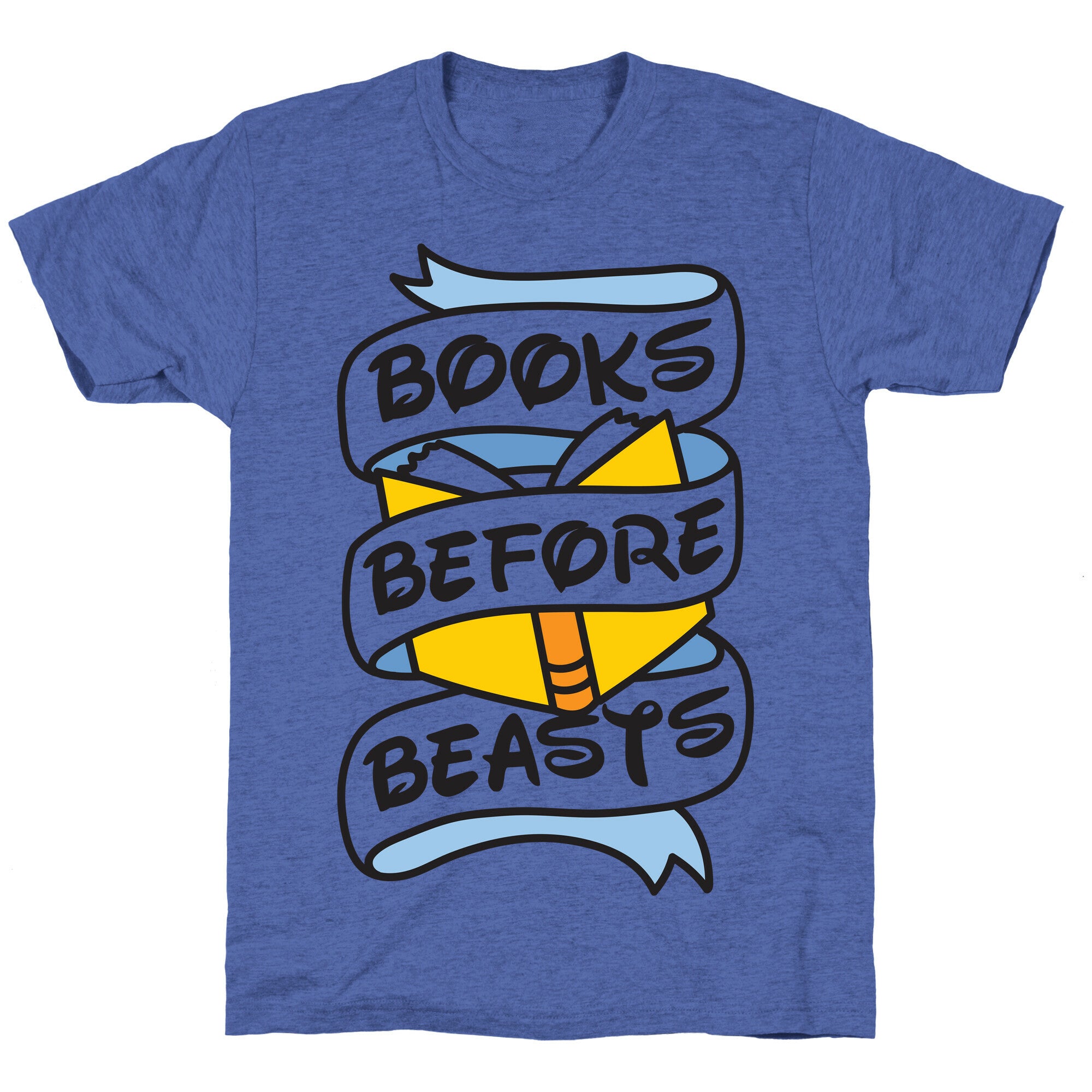 Books Before Beasts Unisex Triblend Tee