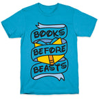 Books Before Beasts Unisex Triblend Tee