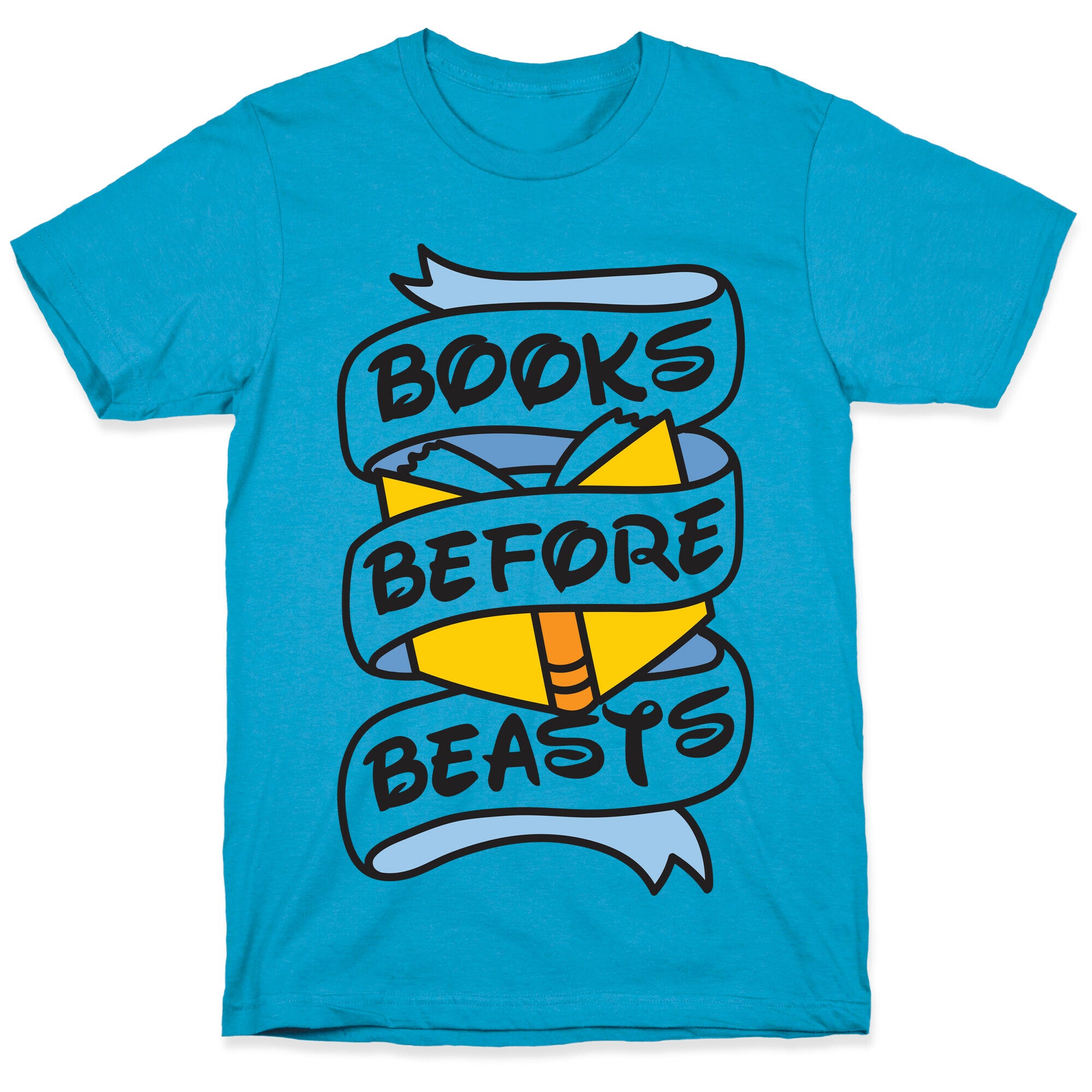 Books Before Beasts Unisex Triblend Tee