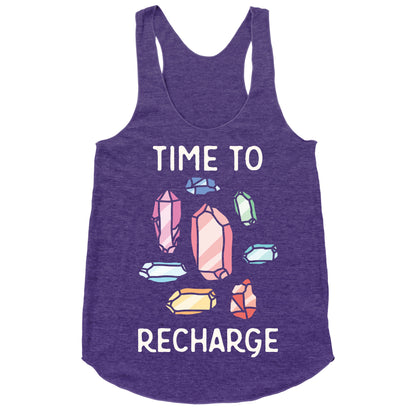 Time To Recharge Racerback Tank