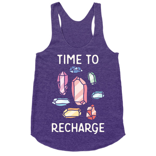 Time To Recharge Racerback Tank