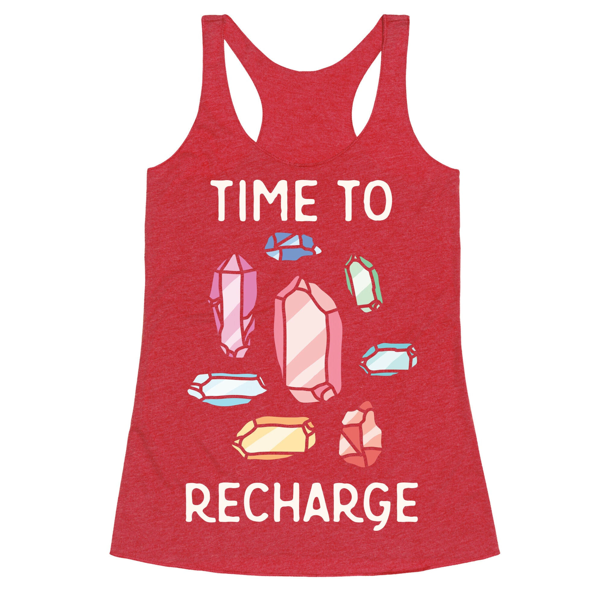 Time To Recharge Racerback Tank