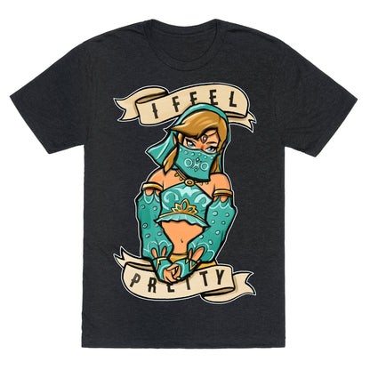 I Feel Pretty Gerudo Parody White Print Unisex Triblend Tee