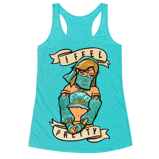 I Feel Pretty Gerudo Parody  Racerback Tank