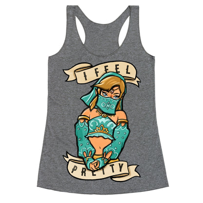 I Feel Pretty Gerudo Parody  Racerback Tank